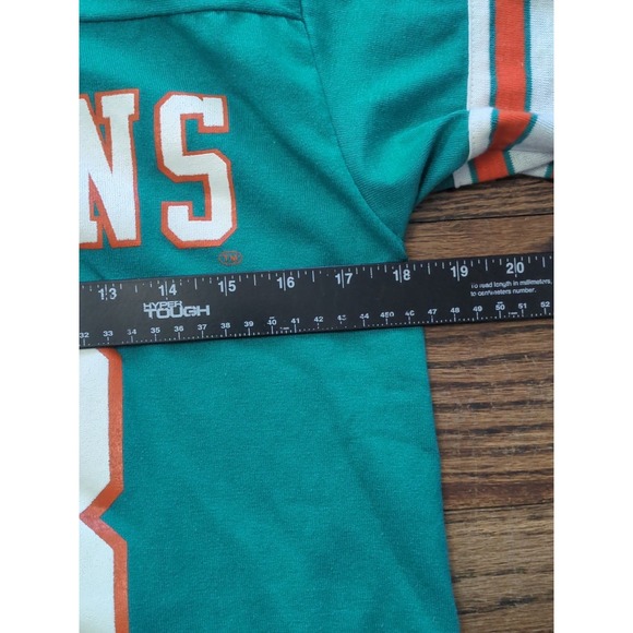 Vintage Rawlings Dan Marino #13 NFL Miami Dolphins T Shirt Ringer USA Made Sz M - Picture 5 of 7